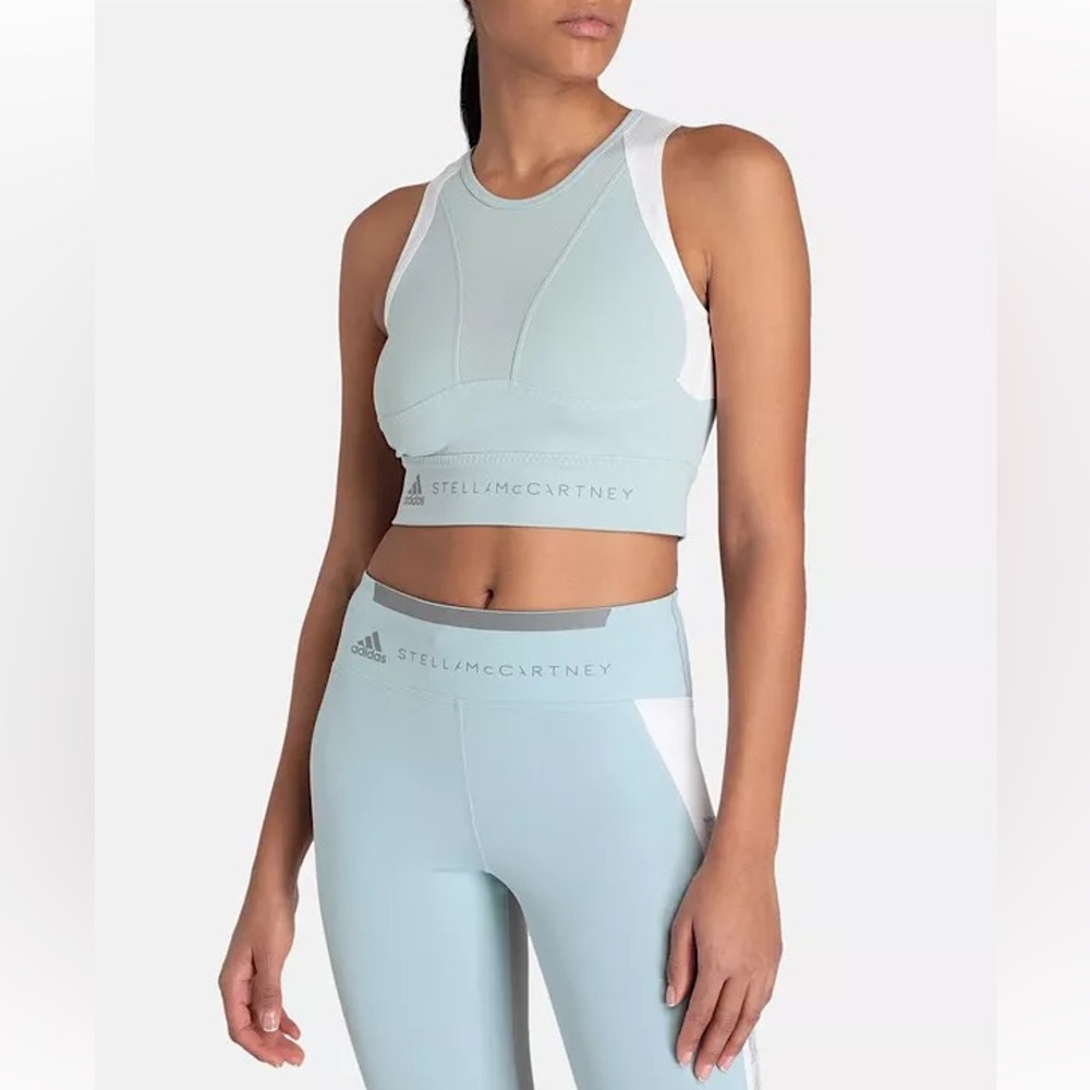 Adidas x Stella McCartney HEAT.RDY Baby Blue Crop Top